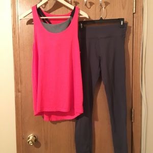 Yoga/workout bundled Pants & Top w/Bra